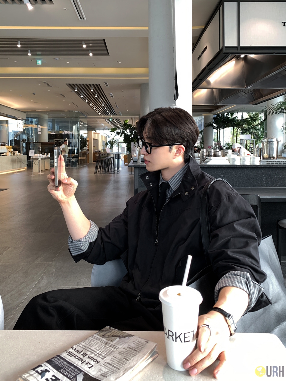 【100%保證韓國直送】簡約立領雙向拉鍊挺闊寬鬆哈靈頓外套 🧥 [3 color] RL114874