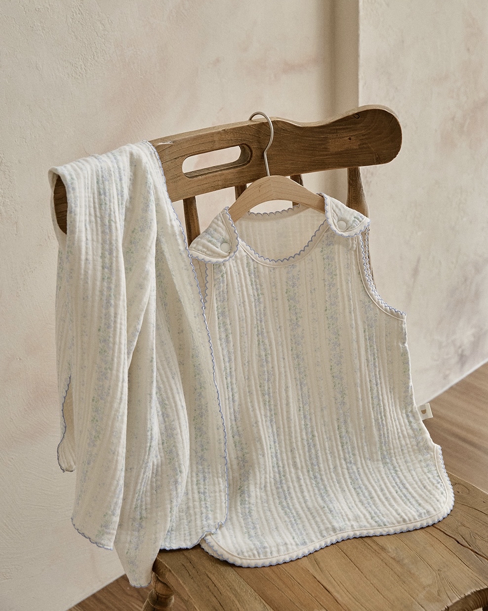 26S/S DTD Flora碎花溫馨系列-棉紗睡眠馬甲