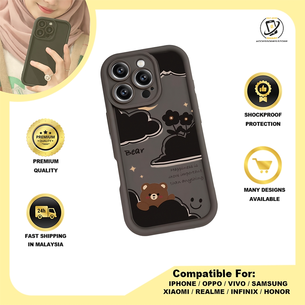 TPU DESIGN CASE PHONE FOR HONOR - DESIGN BEAR F