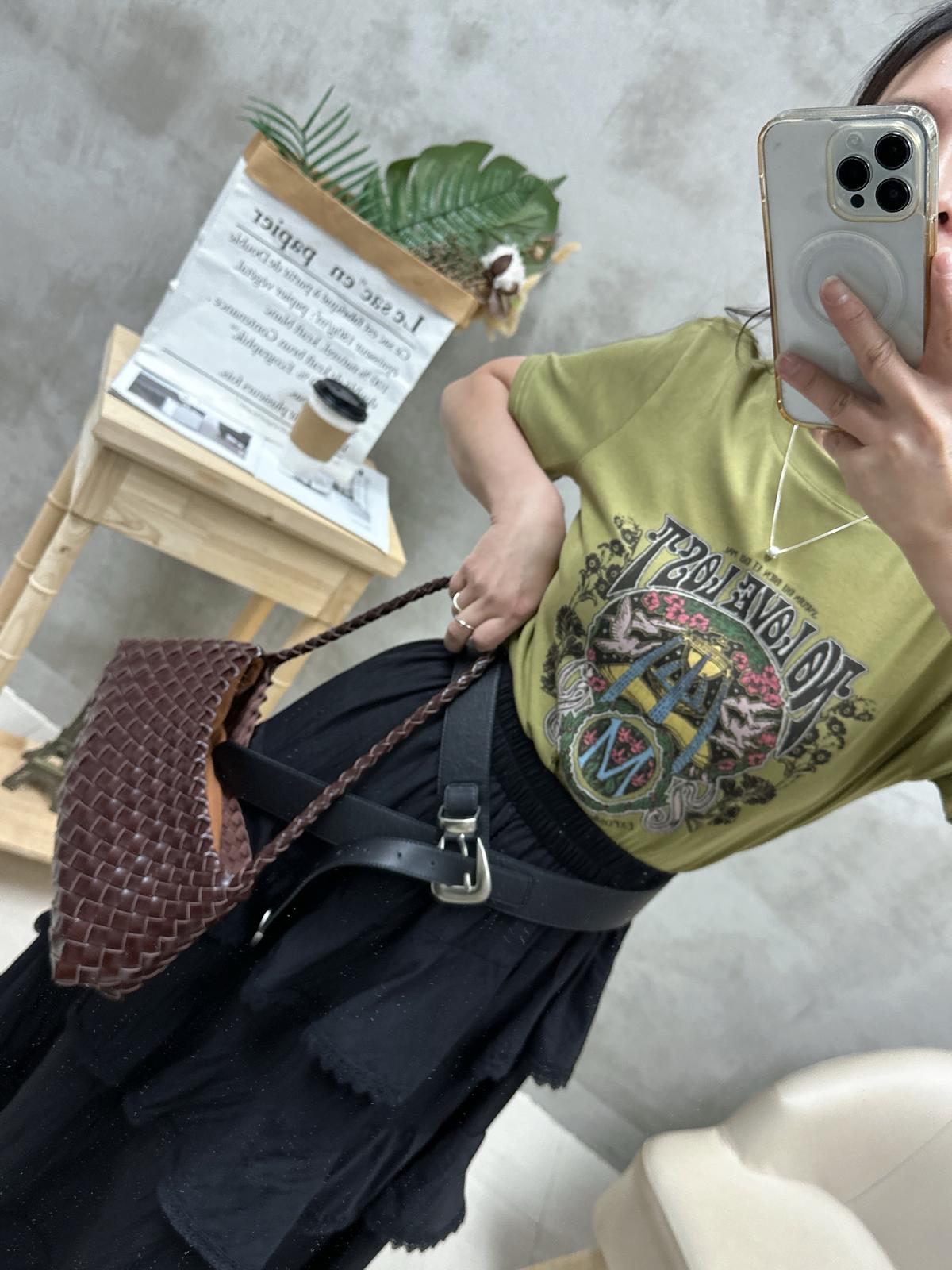 N07 復古花print Tee