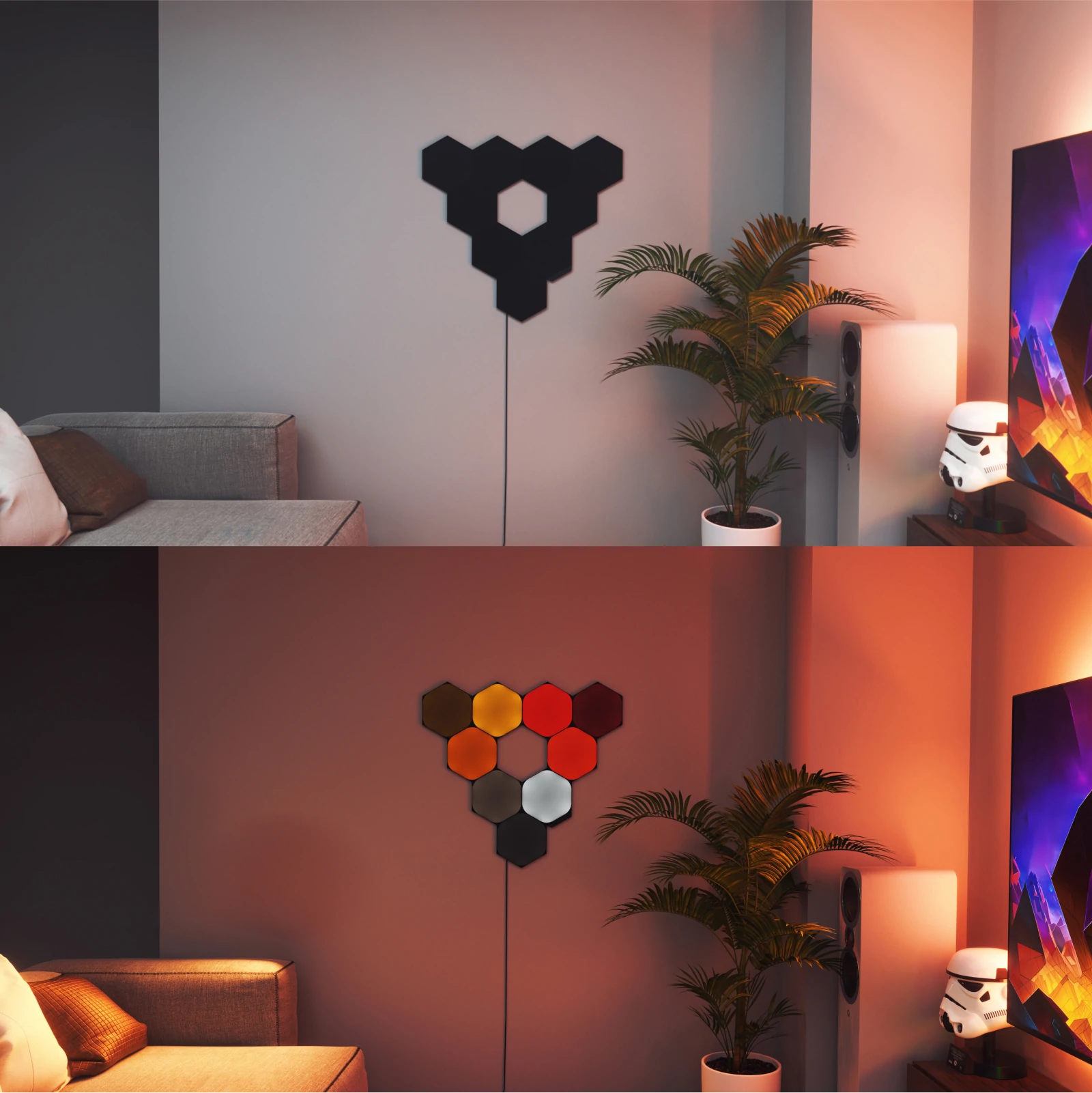 [限量版超黑系列 原裝香港行貨丨2年保養] Nanoleaf Shapes 限量版超黑六角形入門套件 Shapes Limited Edition Ultra Black Hexagons Starter Kit NL42-0102HX-9P