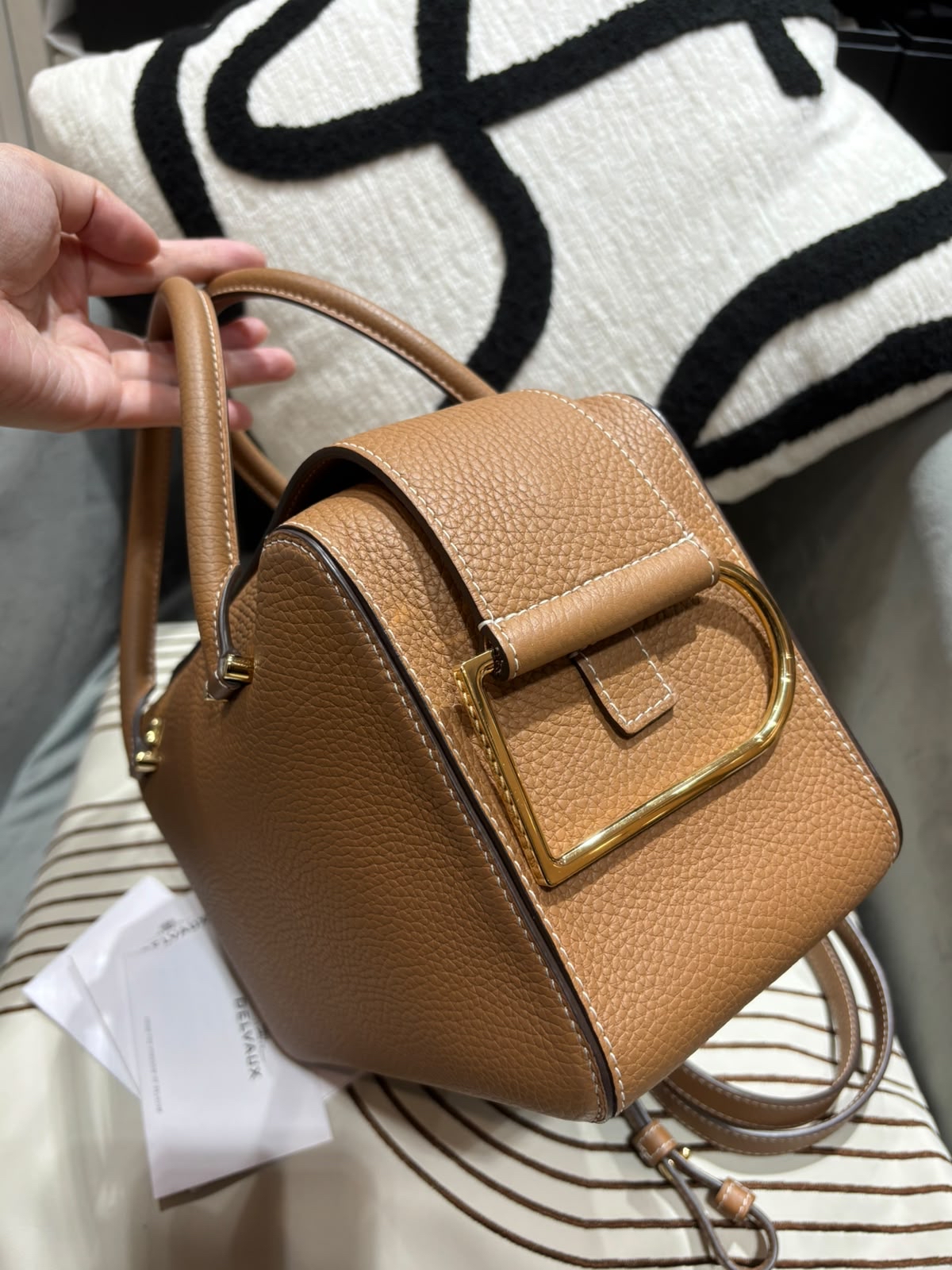 Delvaux Cool Box MM Taurillon Soft calfskin 100%Authentic, 99%New ✅ Receipt✅ certificate✅Dust Bag