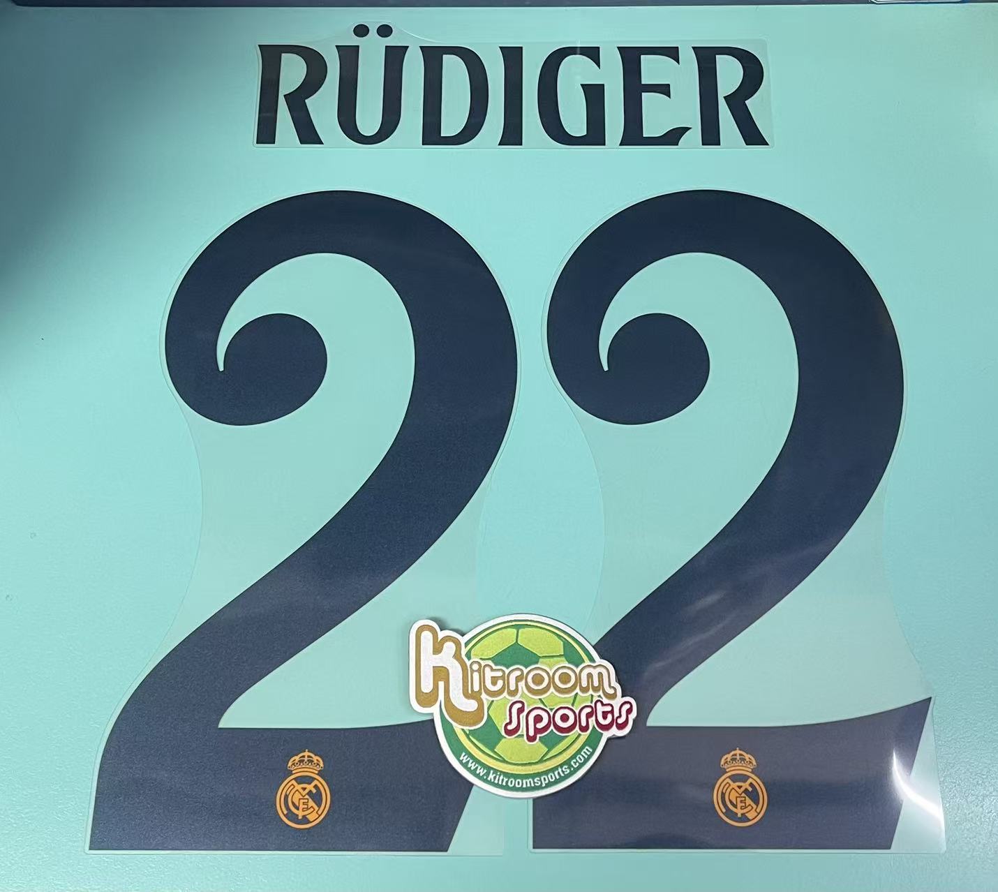 2024-25 Real Madrid Away Nameset #22 RUDIGER