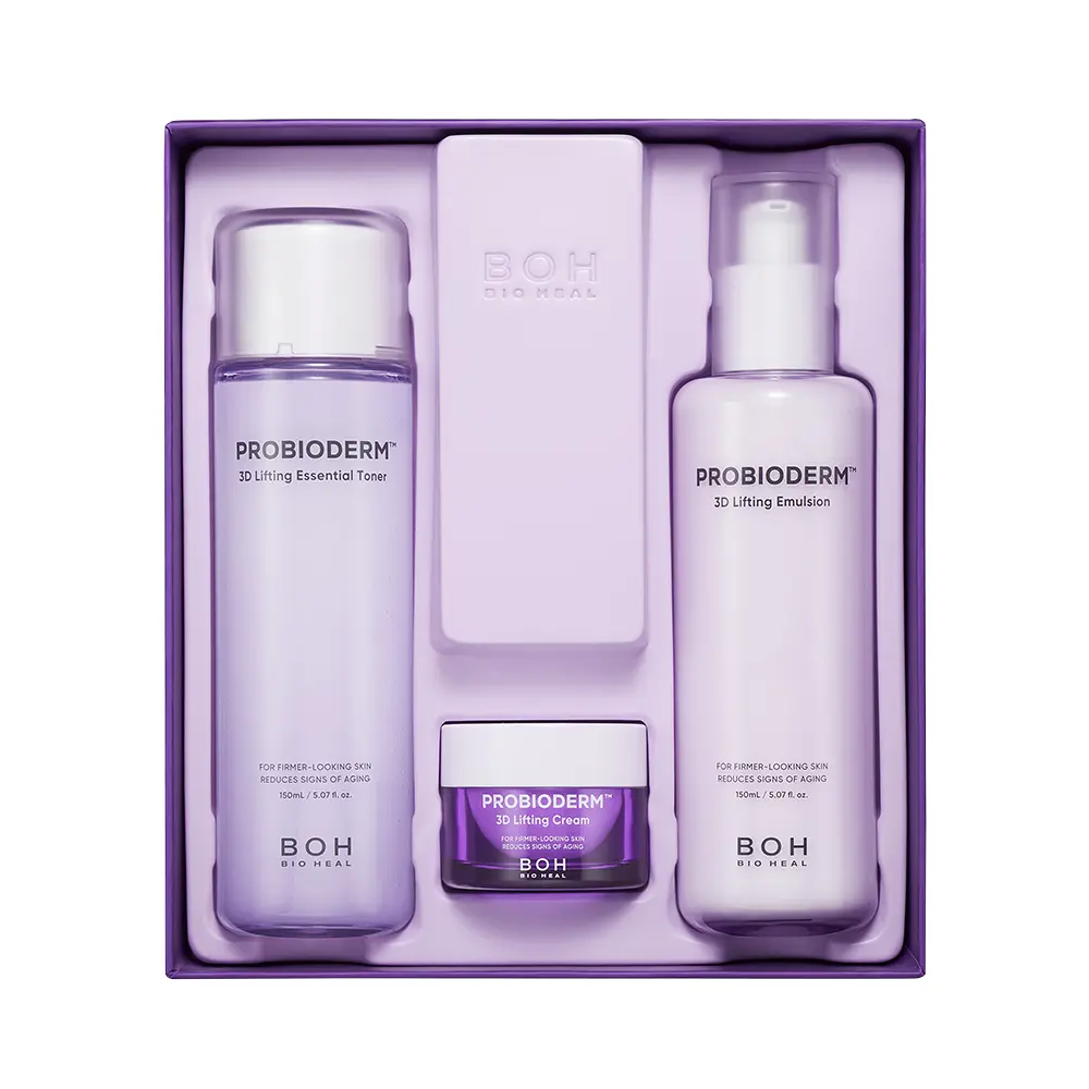 BIOHEAL BOH - Probioderm 3D Lifting Essential Toner + Emulsion + cream set