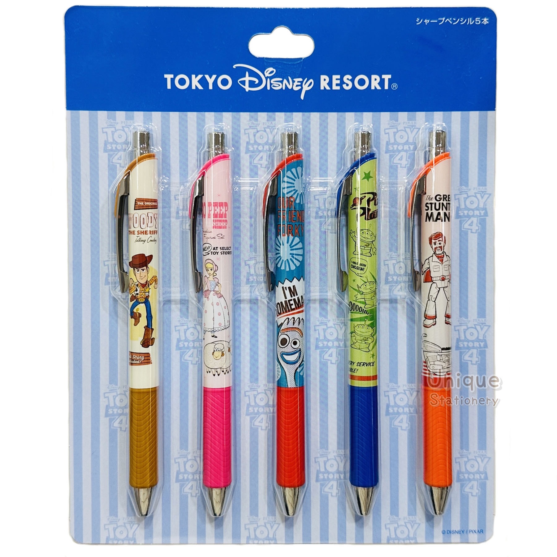 現貨｜【日本 Disney Store 限定】一套5枝 Toy Story 反斗奇兵 日本製 Pentel EnerGize 0.5mm 鉛芯筆 065277