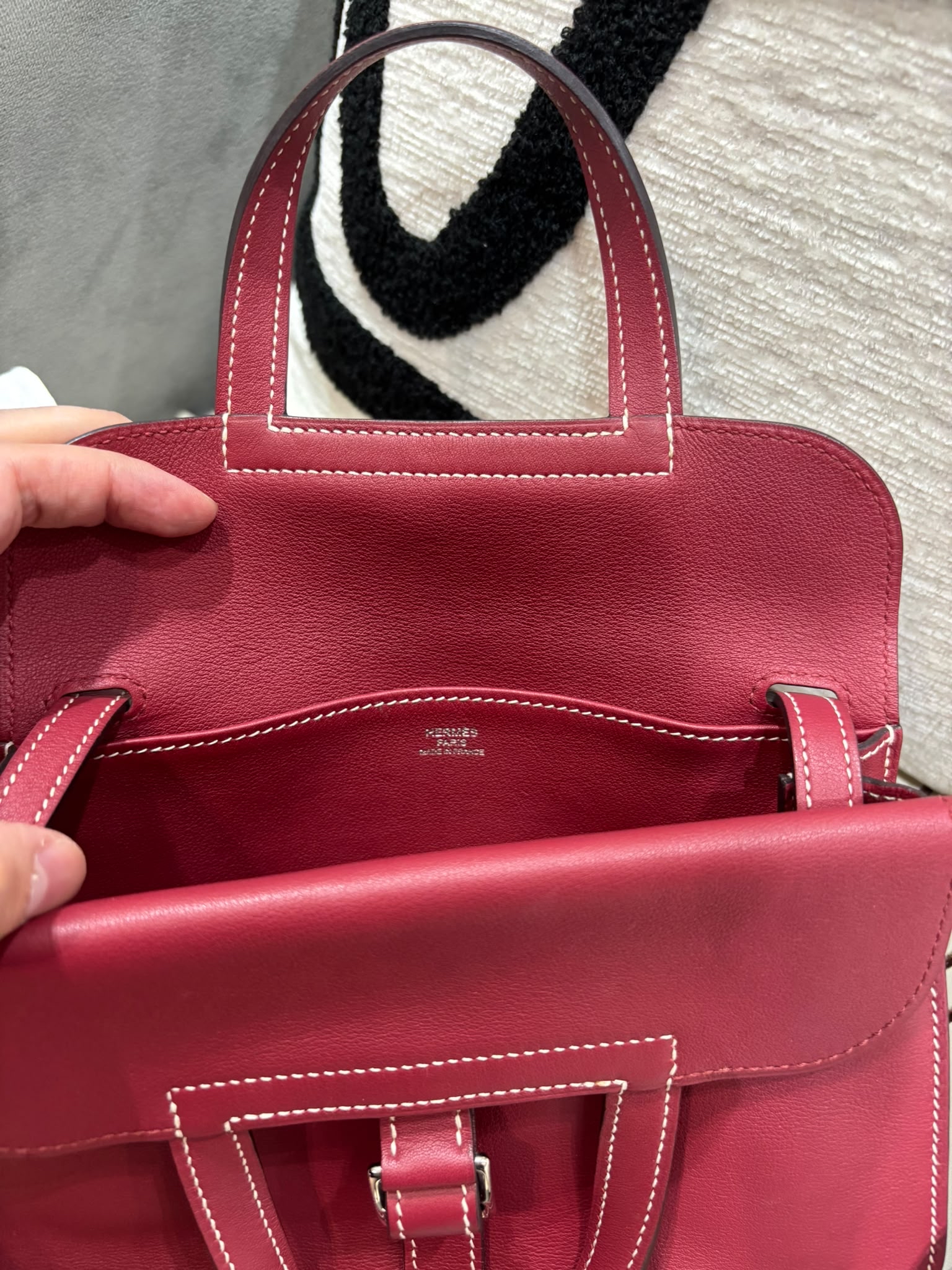 Hermes mini halzan  STAMP T 100%Authentic, 98%new ✅塵袋 