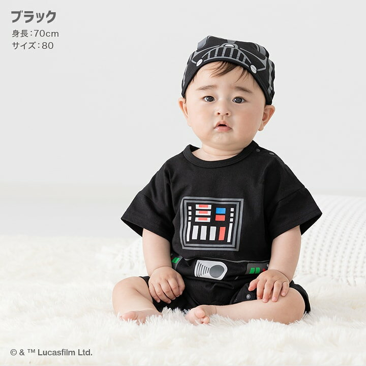 🇯🇵預訂 日本直送🇯🇵兩色Star Wars星球大戰人物造型連帽短袖連身服