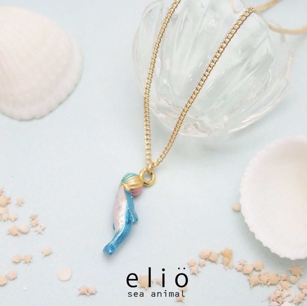 Elio海豚玩球頸鏈