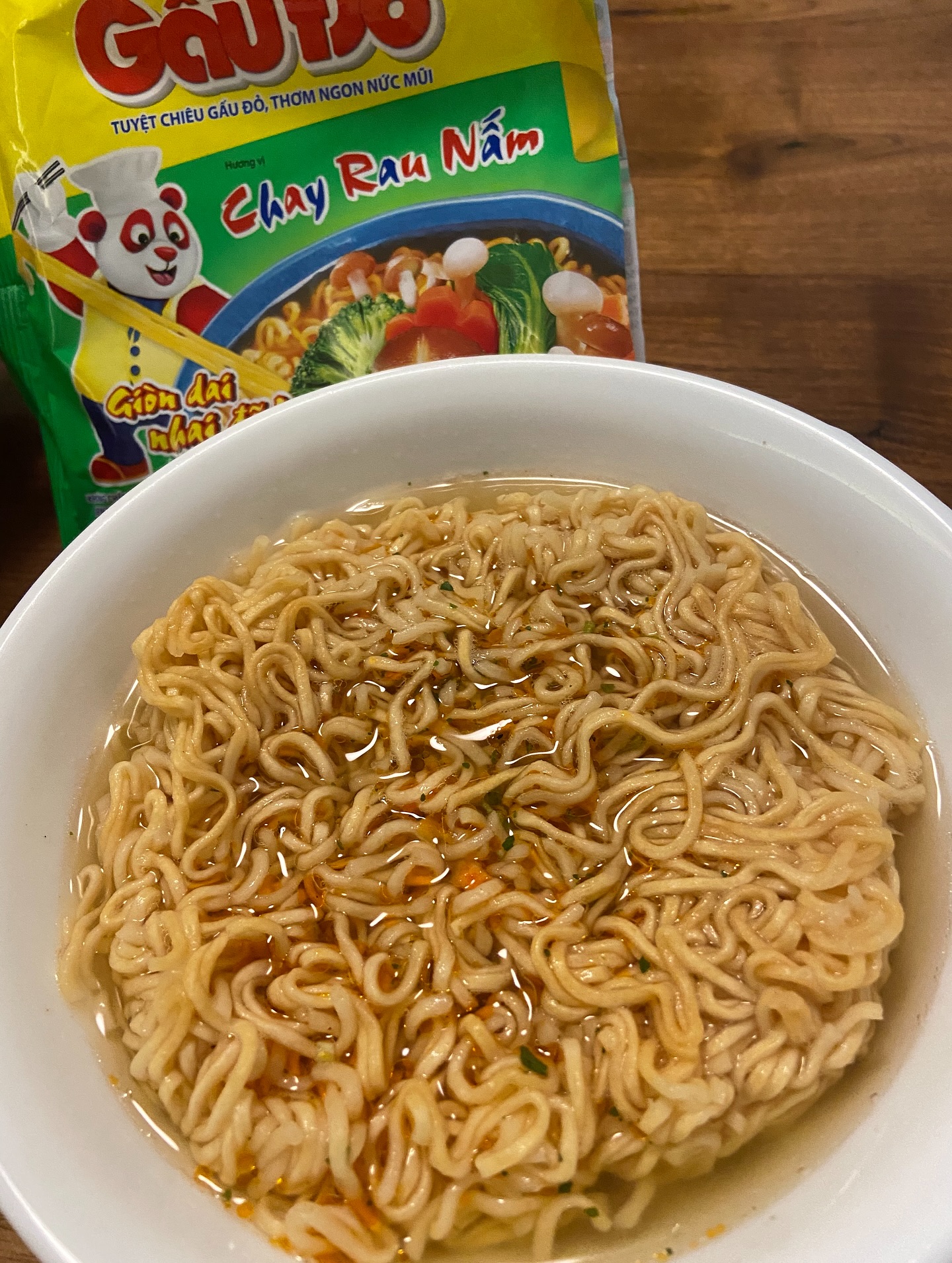 越南紅熊素食湯麵（蔬菜蘑菇味）5包—全素