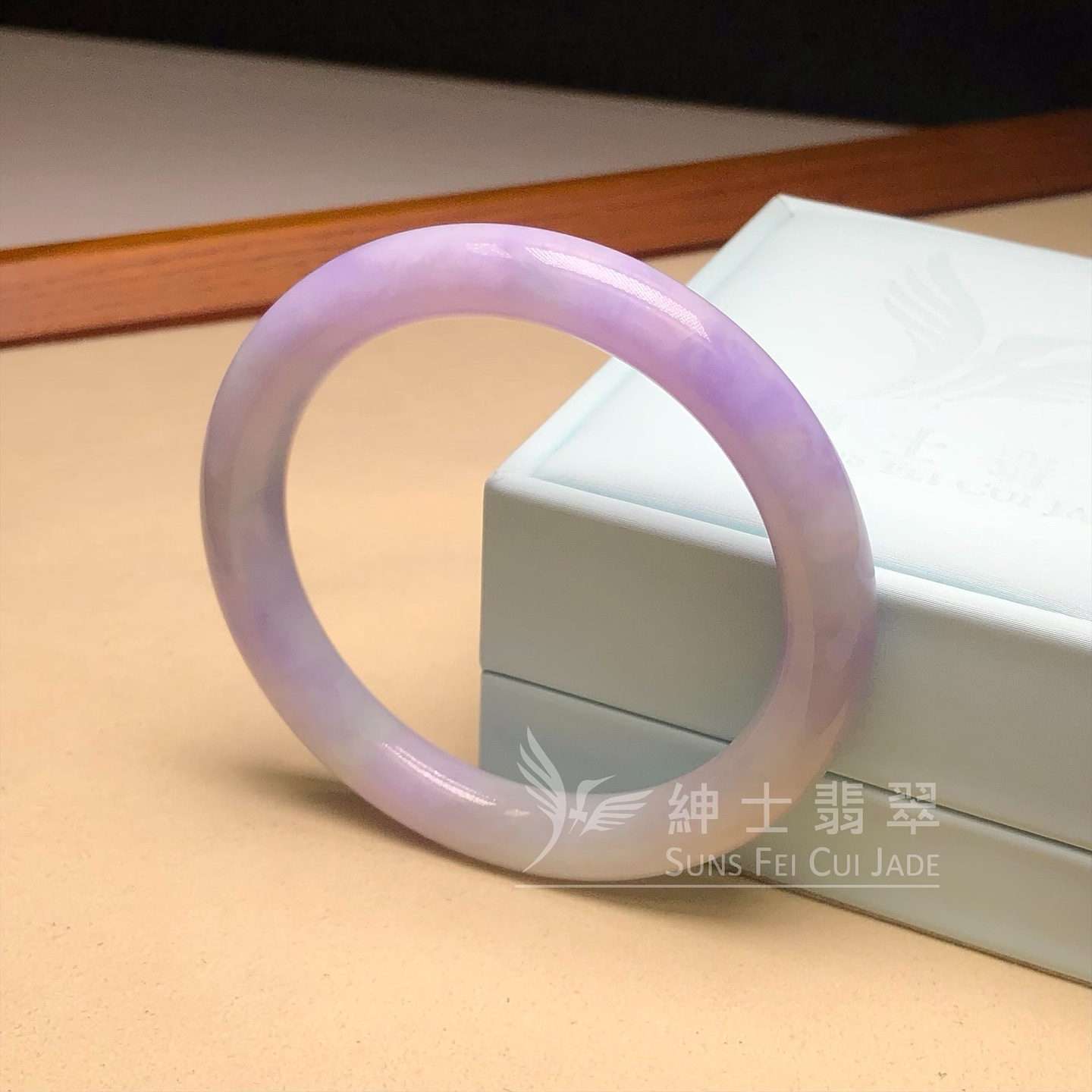 木那藍紫春彩圓鐲55.8mm