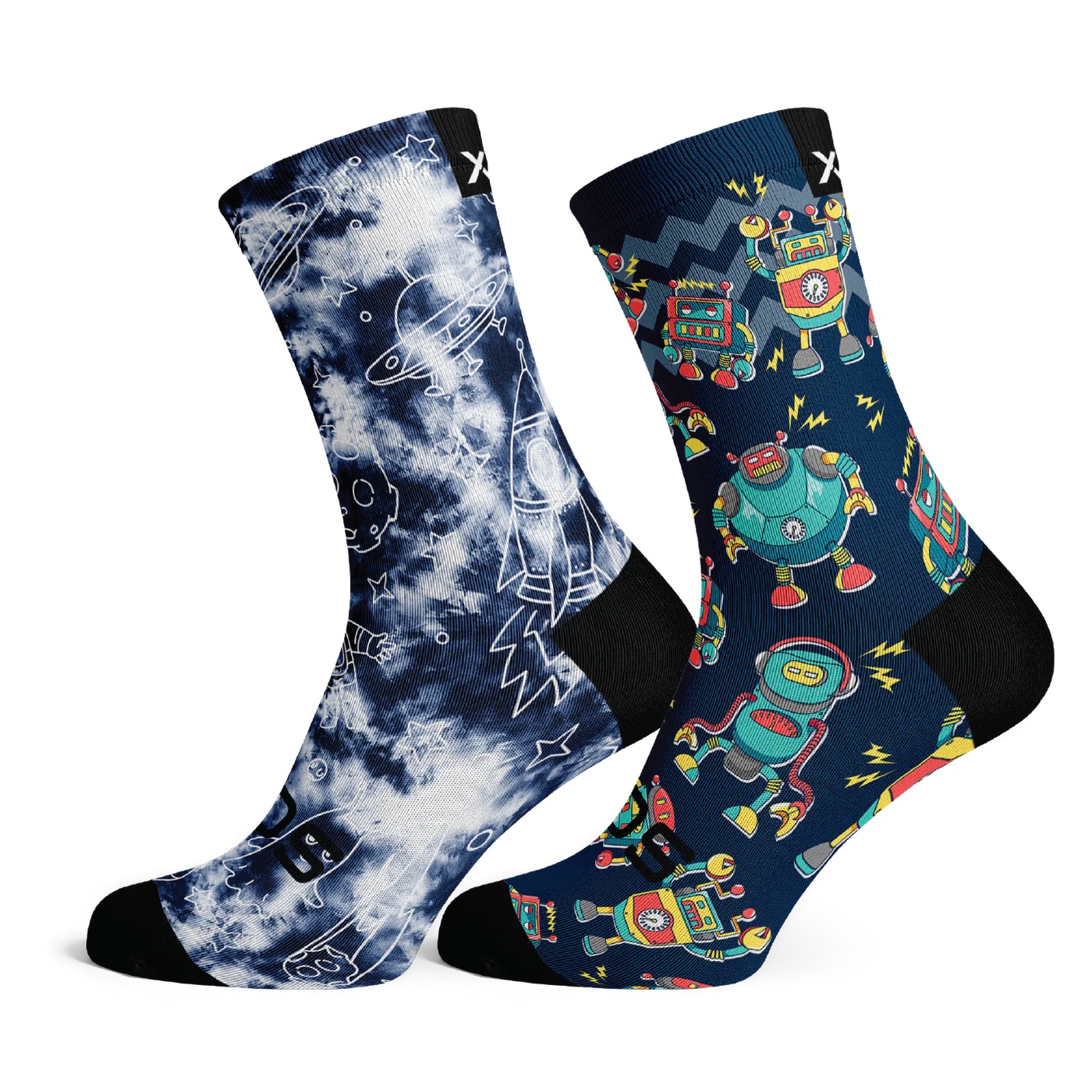 Sox Galactic & Robots Kids Crew Socks Combo