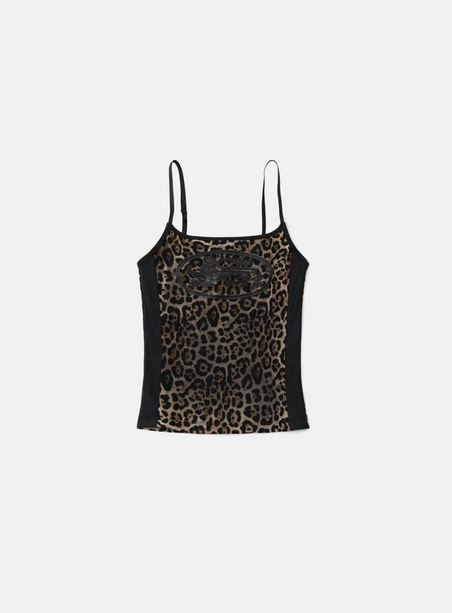 ◆BADBLOOD◆ Mystic Tank Slim Fit Black Leopard w-tnk25-027 Mystic Tank Slim Fit - Black Leopard