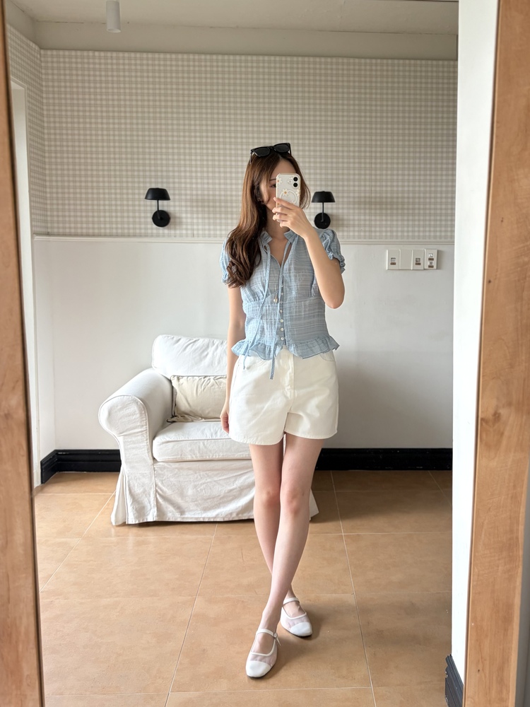 Everyday White Denim Shorts
