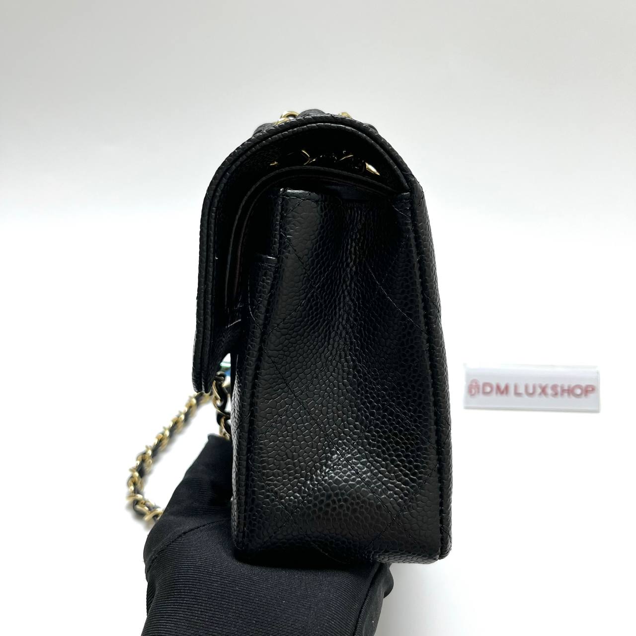 Chanel Black Caviar Small Classic Flap Bag GHW