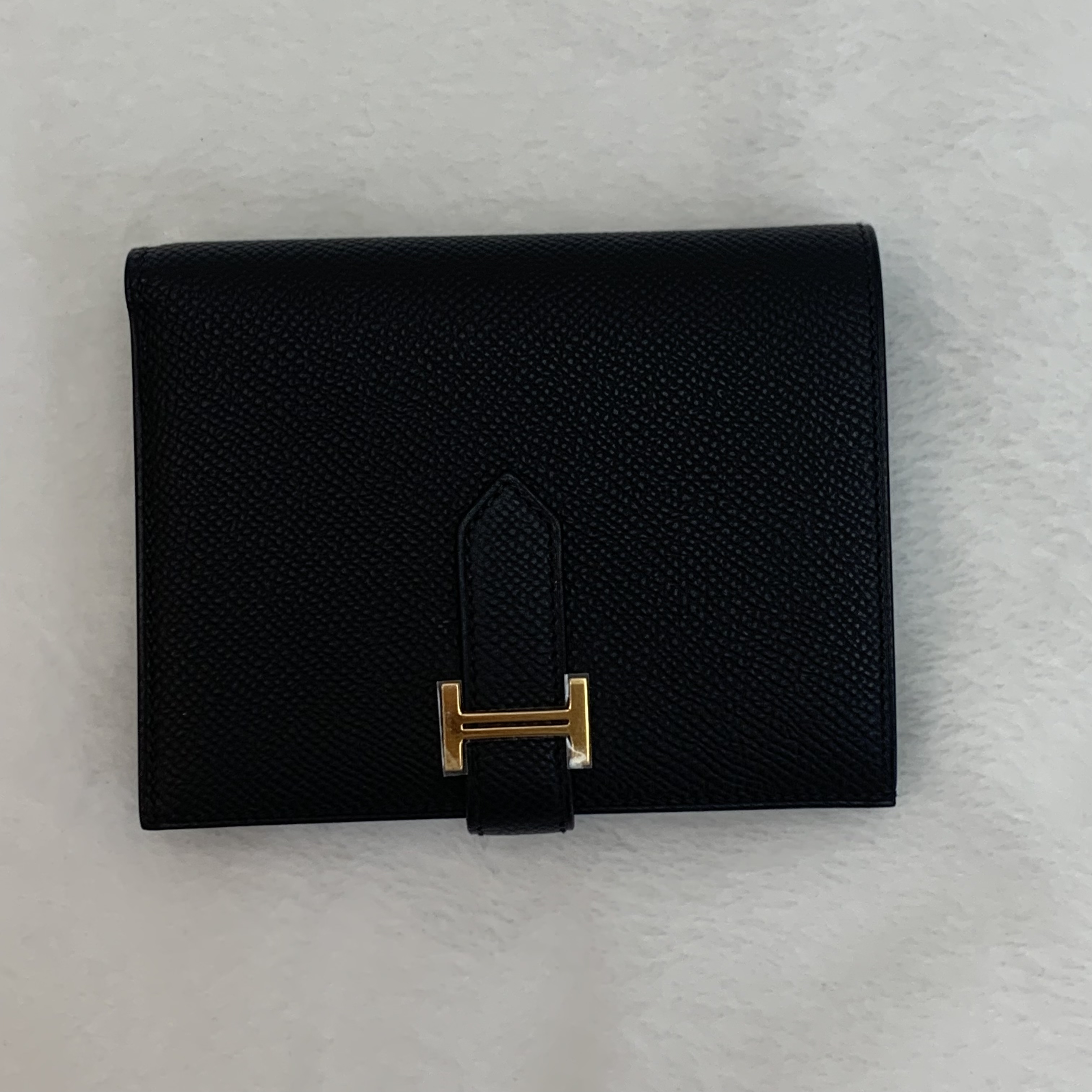 全新有膜Hermes bearn compact wallet