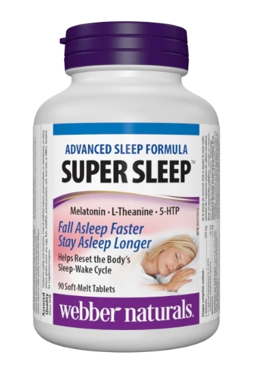 (預購) Webber Naturals Super Sleep 超級睡眠配方 (90 粒軟熔片劑)
