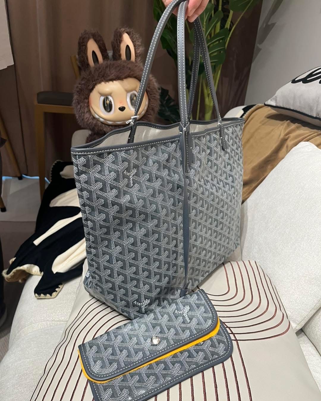 Goyard Saint Louis PM Grey 100%Authentic, 99%New ✅收據✅Dust bag