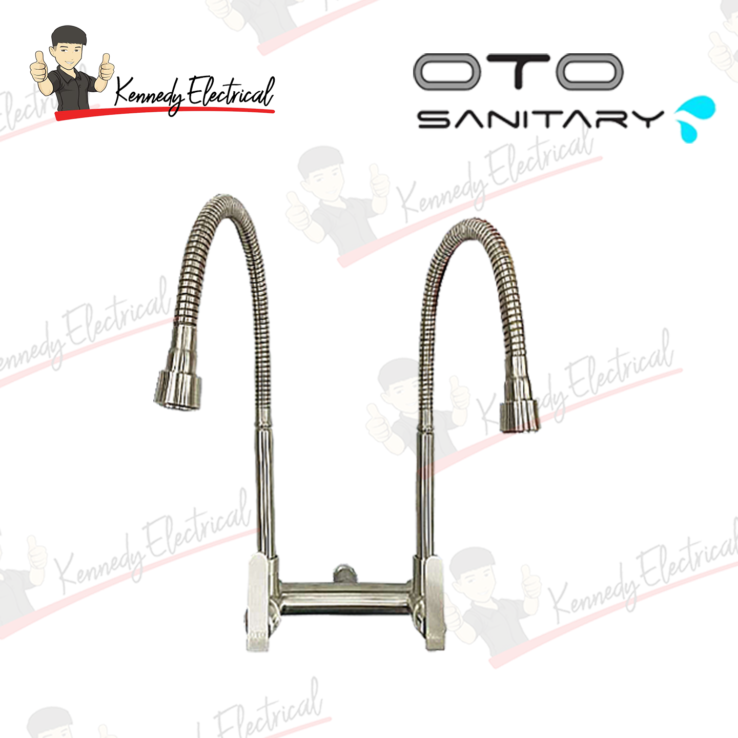 Otosani 304# Stainless Steel Flexible Double Wall Swan Tap (966-18#) OTO966-18