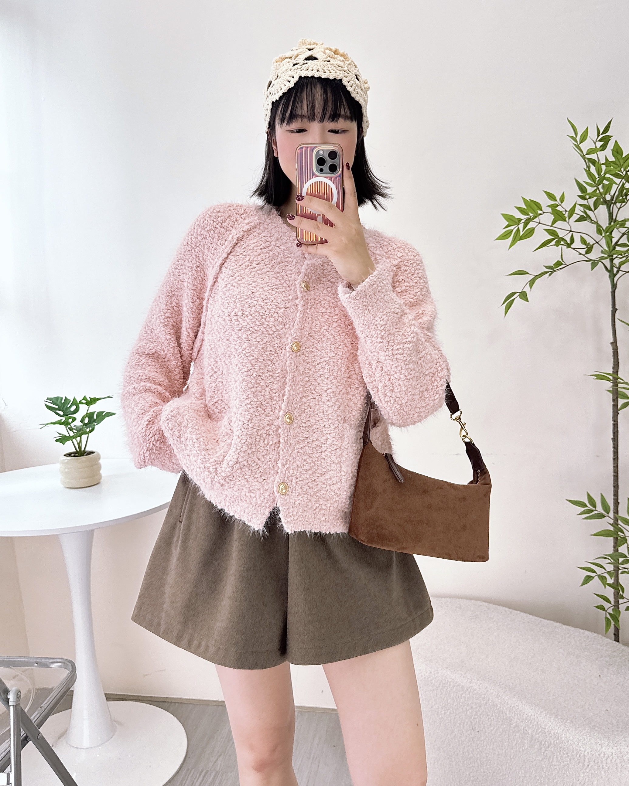 親膚軟綿綿線圈針織外套 3色