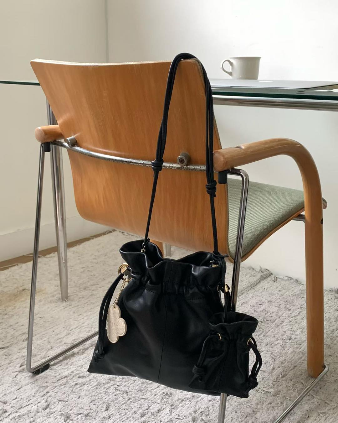 手工牛皮手袋set 