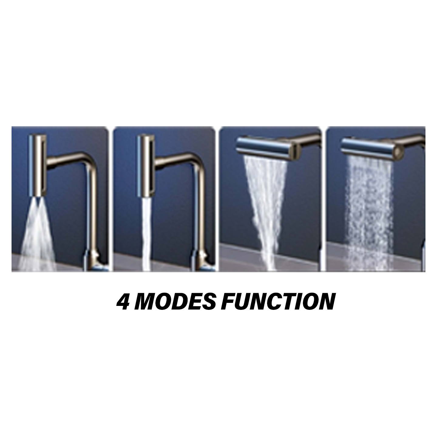 Otosani 304# Stainless Steel 4 In 1 Pillar Swan Tap (966-85#) OTO966-85