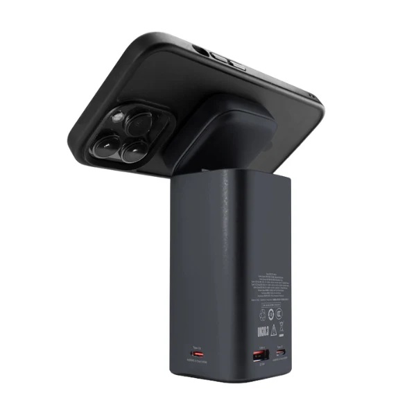 XPOWER - MagInOne 4合1 Qi2 TFT數顯15W無線充電座+15000mAh 100W移動電源