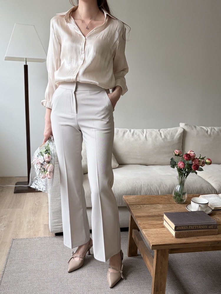 Silken Glow Shirt (Cream)