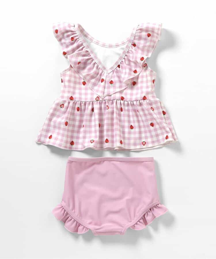 🇯🇵預訂 日本直送🇯🇵Apres les cours六色圖案印花荷葉邊後背V領分體泳衣