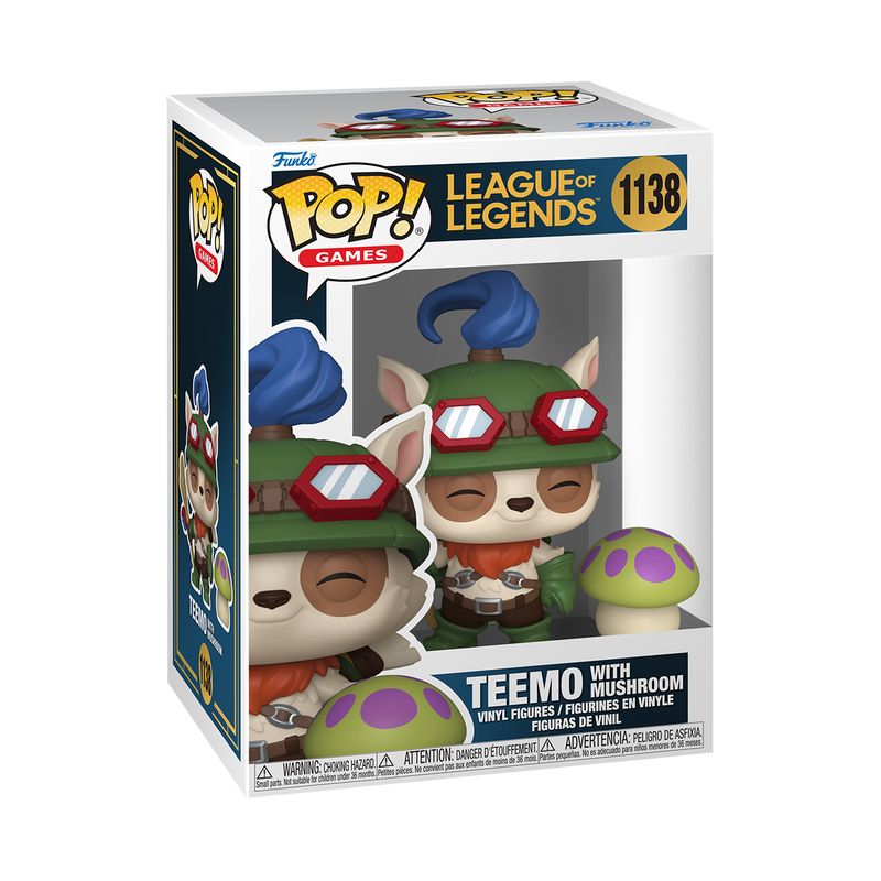 📦訂購 英國代購 Funko POP! LEAGUE OF LEGENDS & Buddy Teemo with Mushroom Figure 英雄聯盟 模型