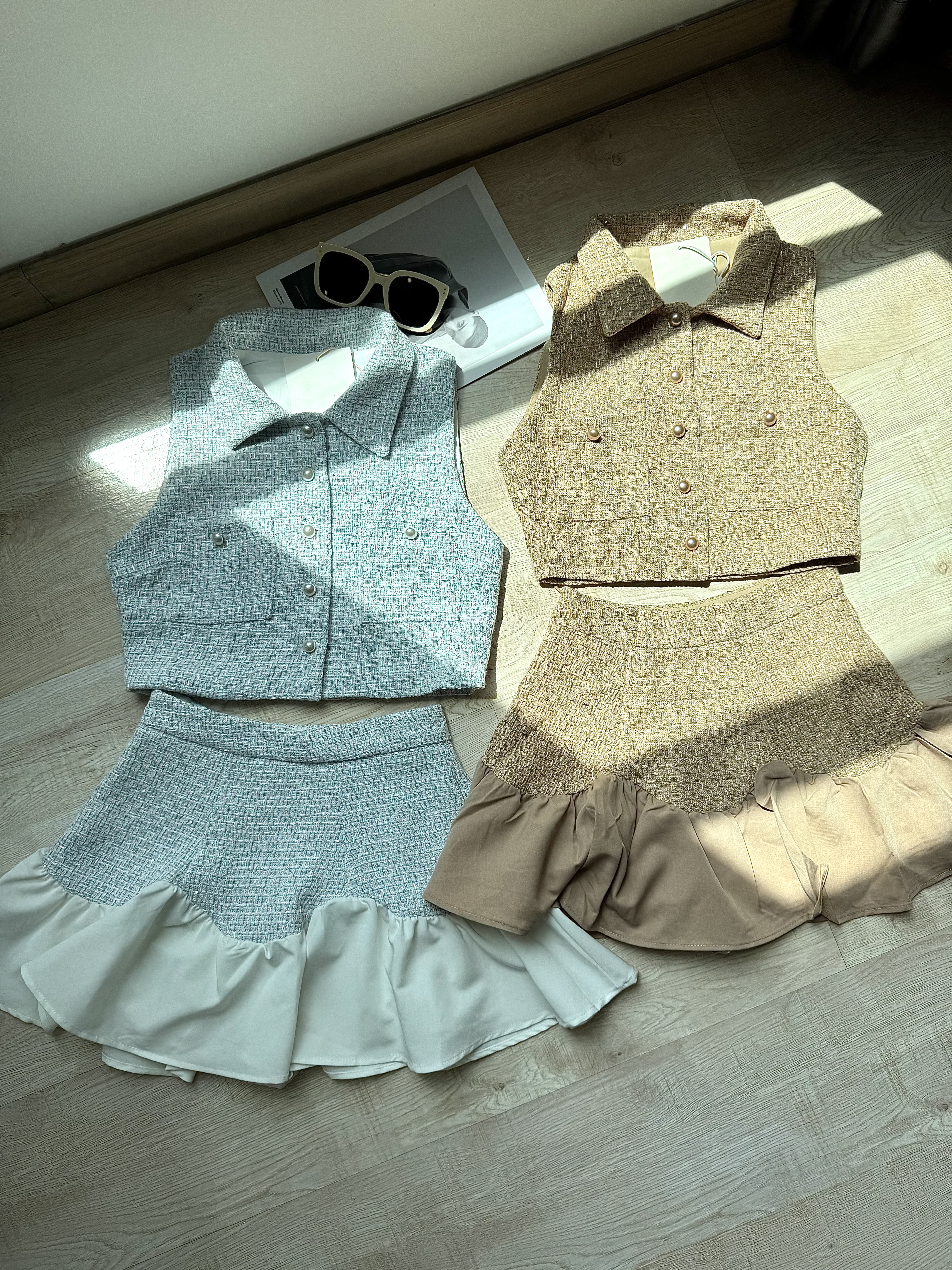 Hailey Tweed Set 高品名媛小香风套装 ( 2 colours ) Premium Quality