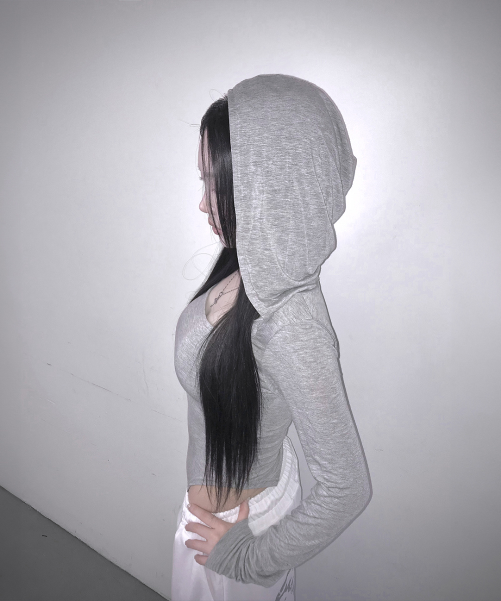 Hooded Square Neck Bodysuit
