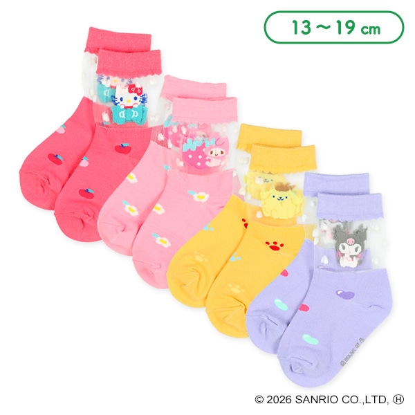 🆕【⭐訂購⭐】🌀 🇯🇵 日本直送🇯🇵 #Sanrio 卡通圖案 透明短襪［4款選］🌀 [ELDA-0116][260422]