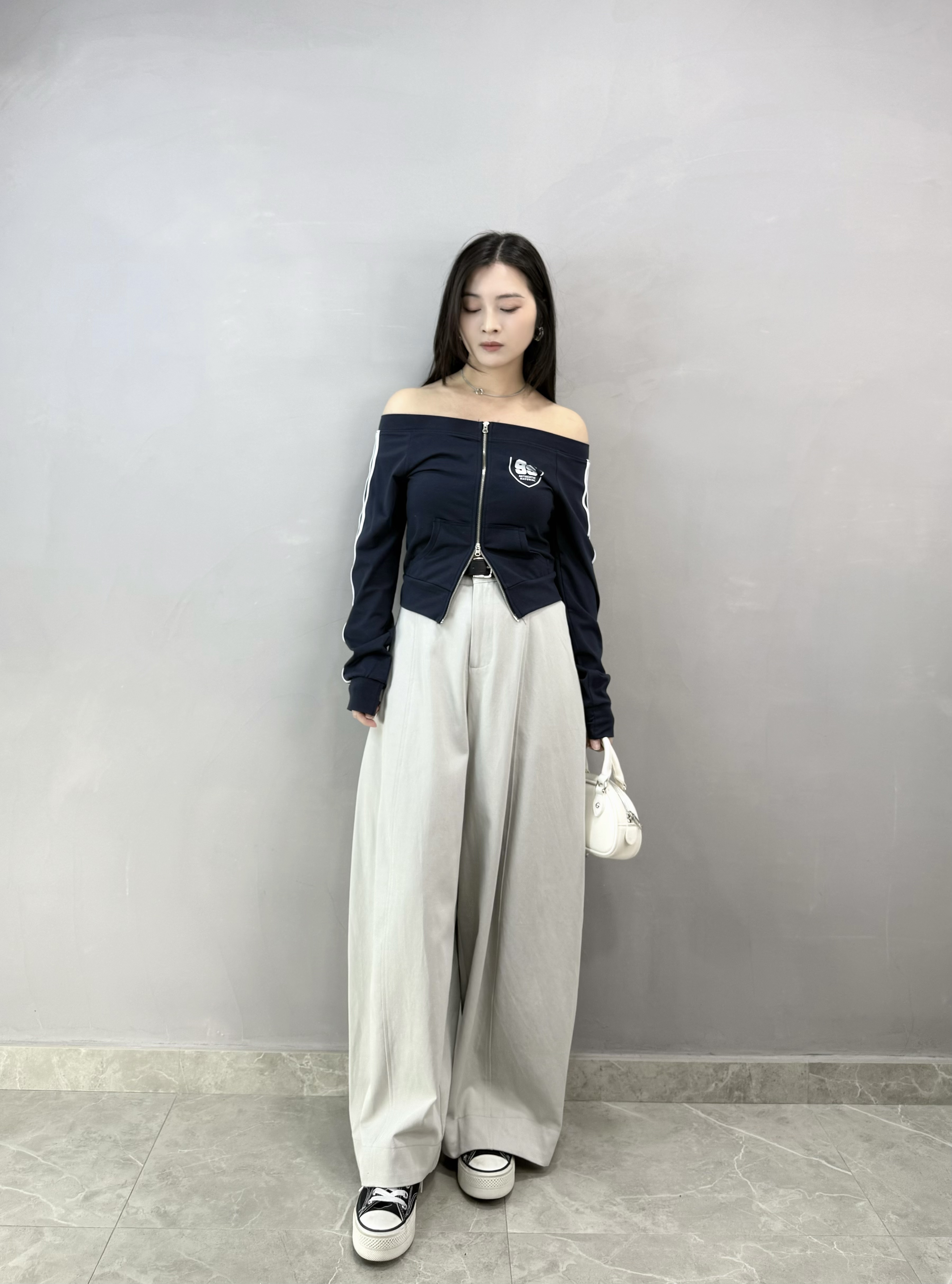 I61 連Belt彎刀褲