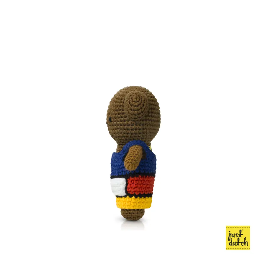  📦訂購 台灣代購 荷蘭 Just Dutch 手工編織 米菲 Miffy Boris 蒙德里安藝術風吊帶褲 公仔