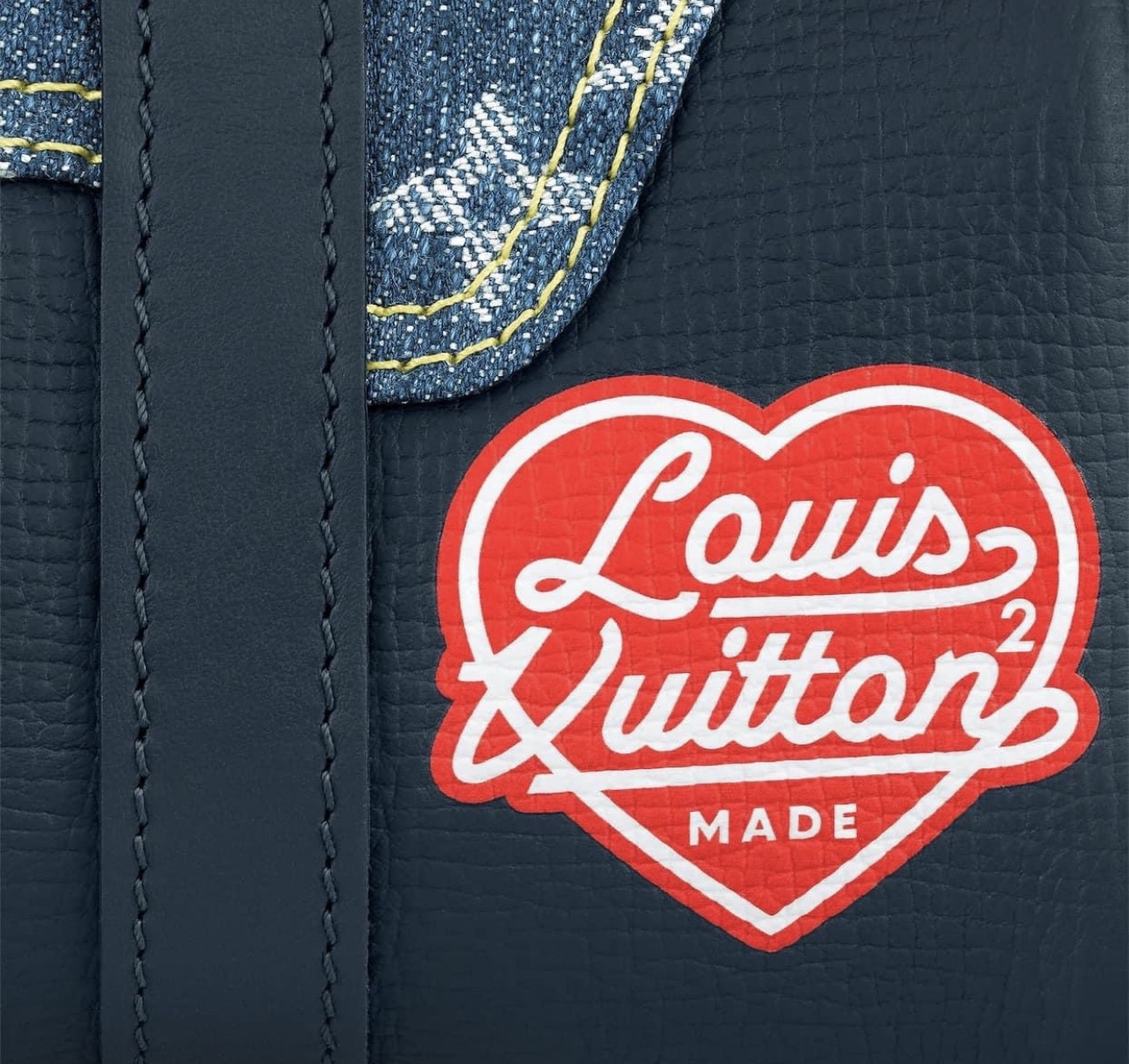 Louis Vuitton x Human Made 限量絕版牛仔布手袋