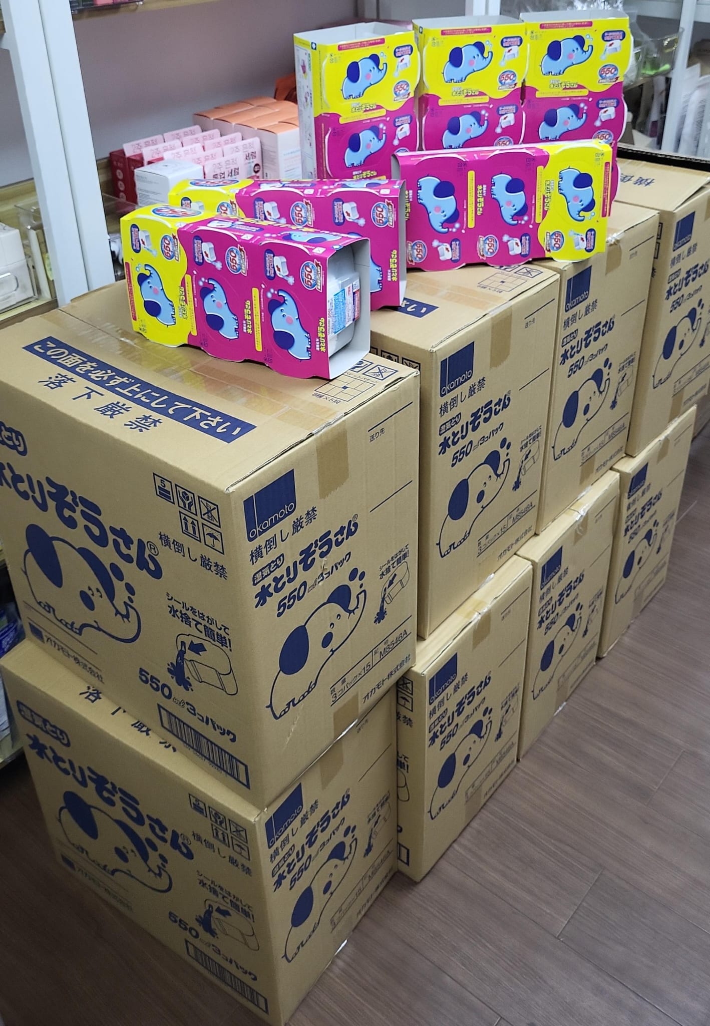 日本製550ml大容量強力吸濕大笨象(1套4條共12個) (現貨品)