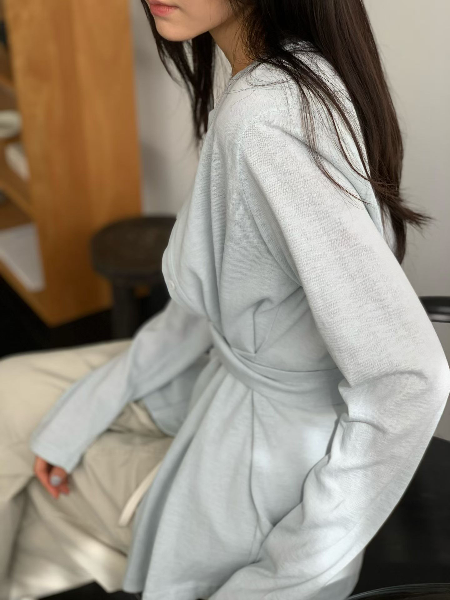 221106側邊綁結外套