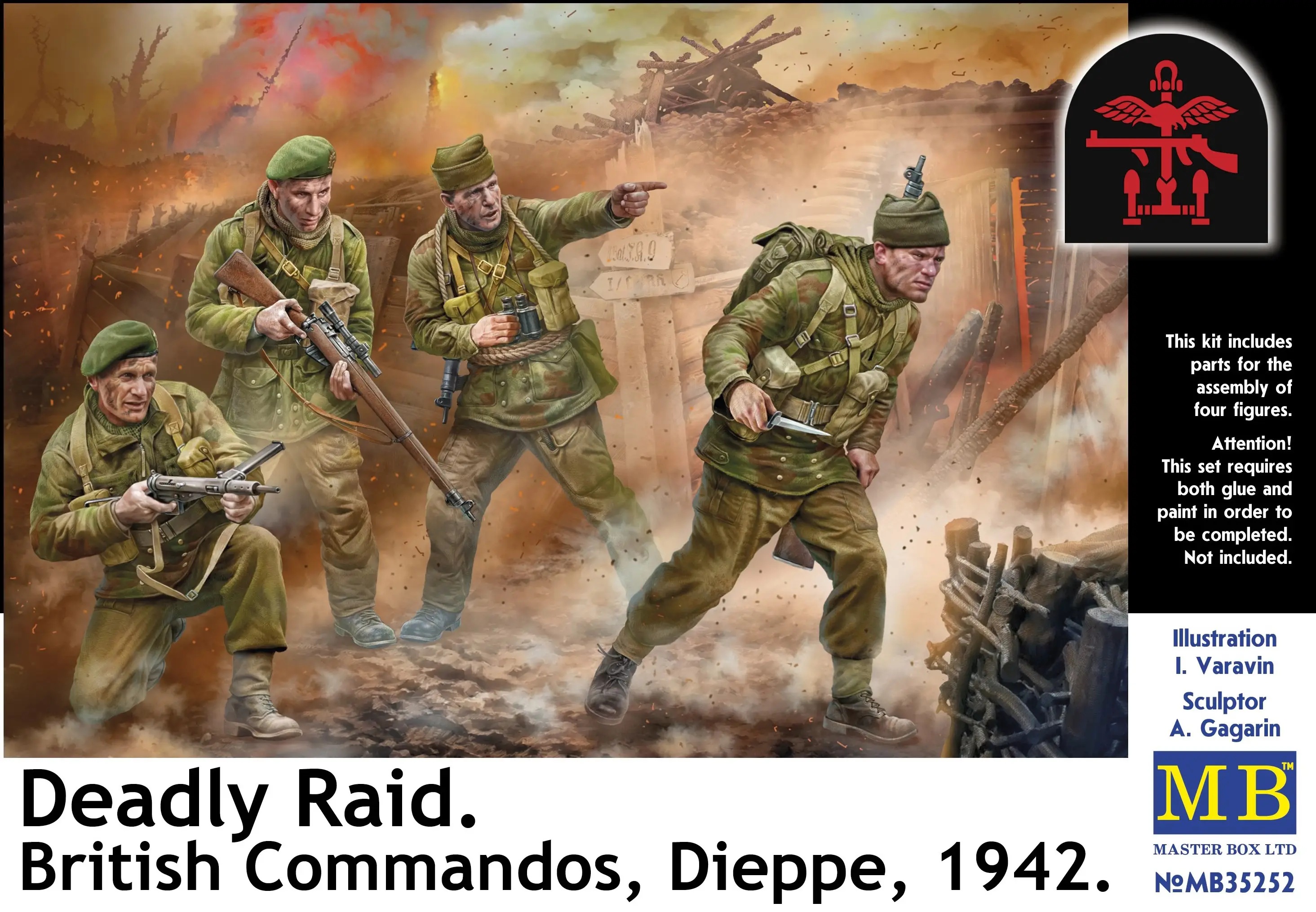 1/35 Deadly Raid. British Commandos, Dieppe, 1942