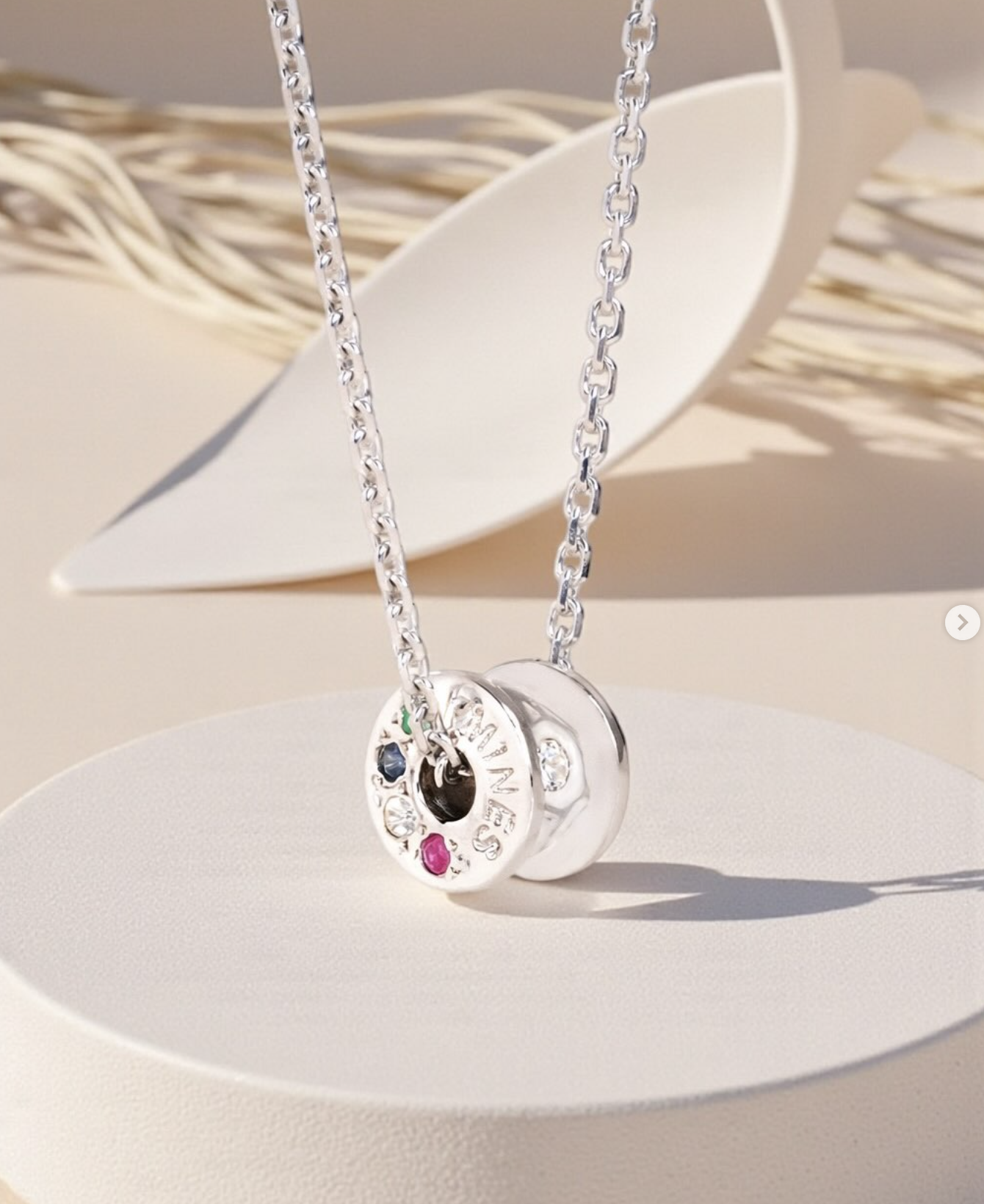 MINES Jewelry｜Classic Wheel Necklace 九寶石幸運之輪項鏈