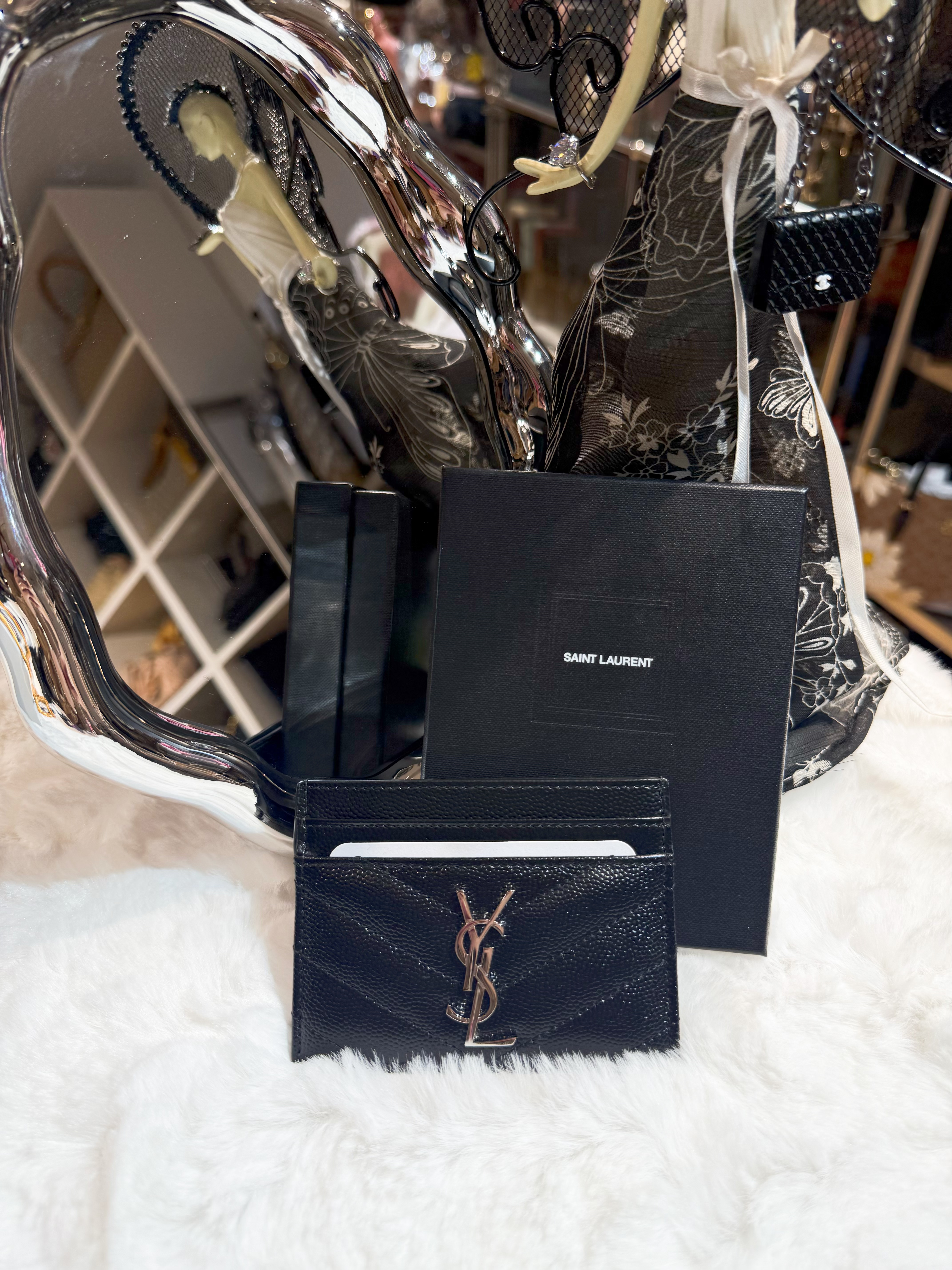 YSL card holder Cassandre/blk/S