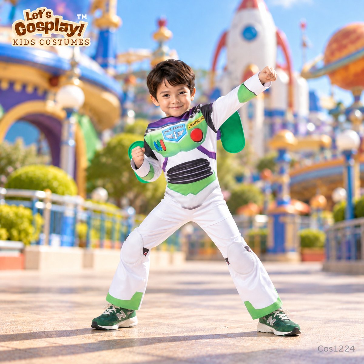巴斯光年主題兒童太空人服裝 Buzz Lightyear Kids Costume 親子角色扮演 COS1224