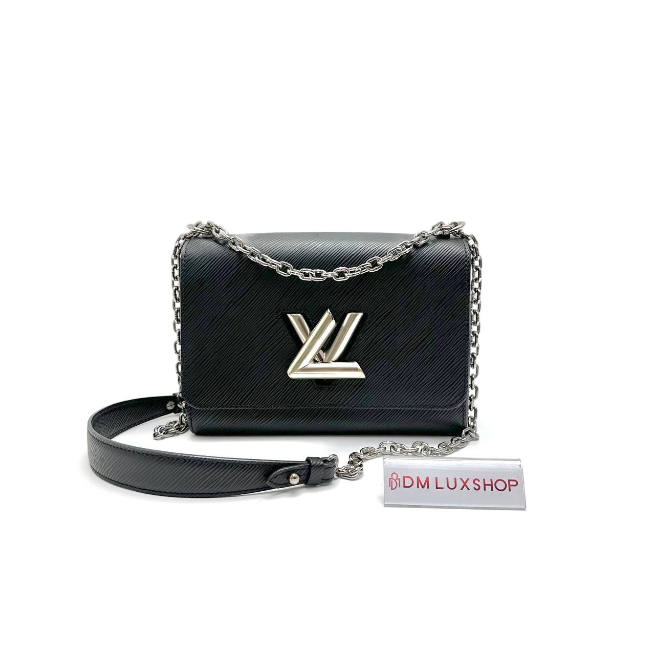 LV Twist Black Epi SHW MM