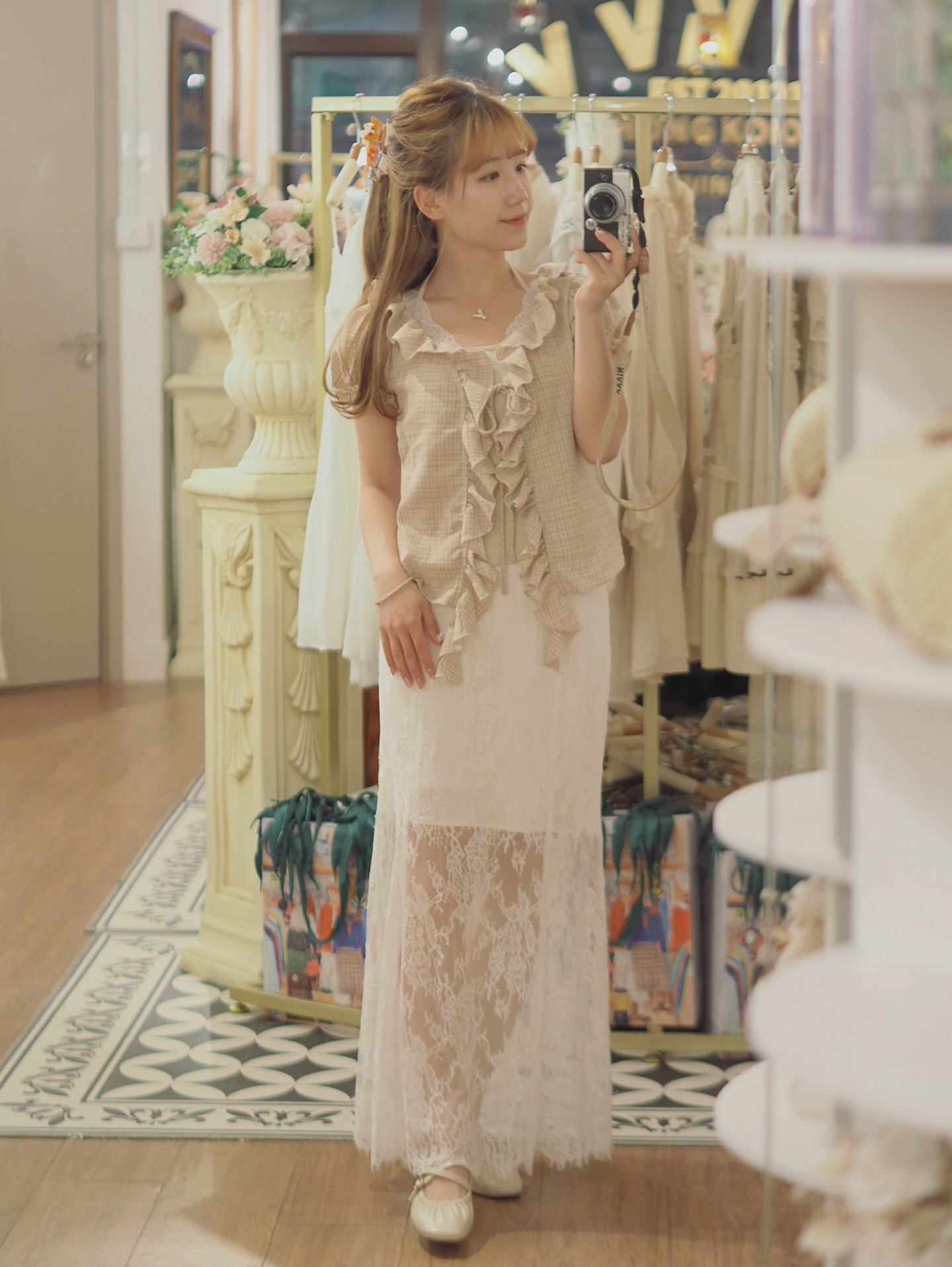 暗花蛋糕半截裙