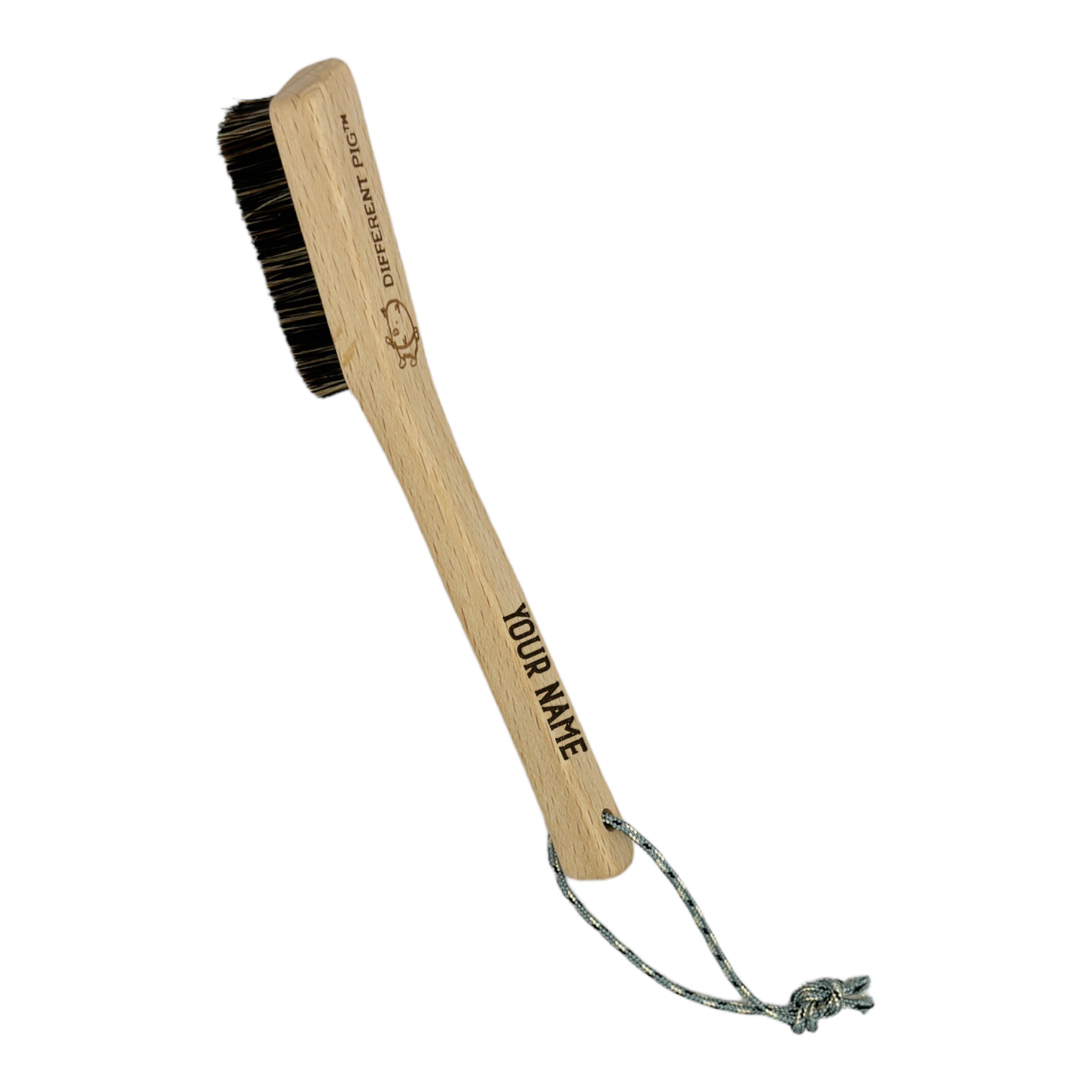 【來字刻名】𝗗𝗜𝗙𝗙𝗘𝗥𝗘𝗡𝗧 𝗣𝗜𝗚™ Piglet brush with name carving 刻名小豬掃連掛繩