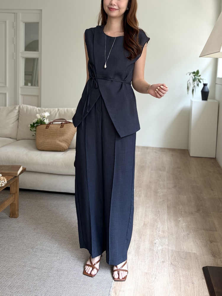The Fine Linen Summer Set (Navy)