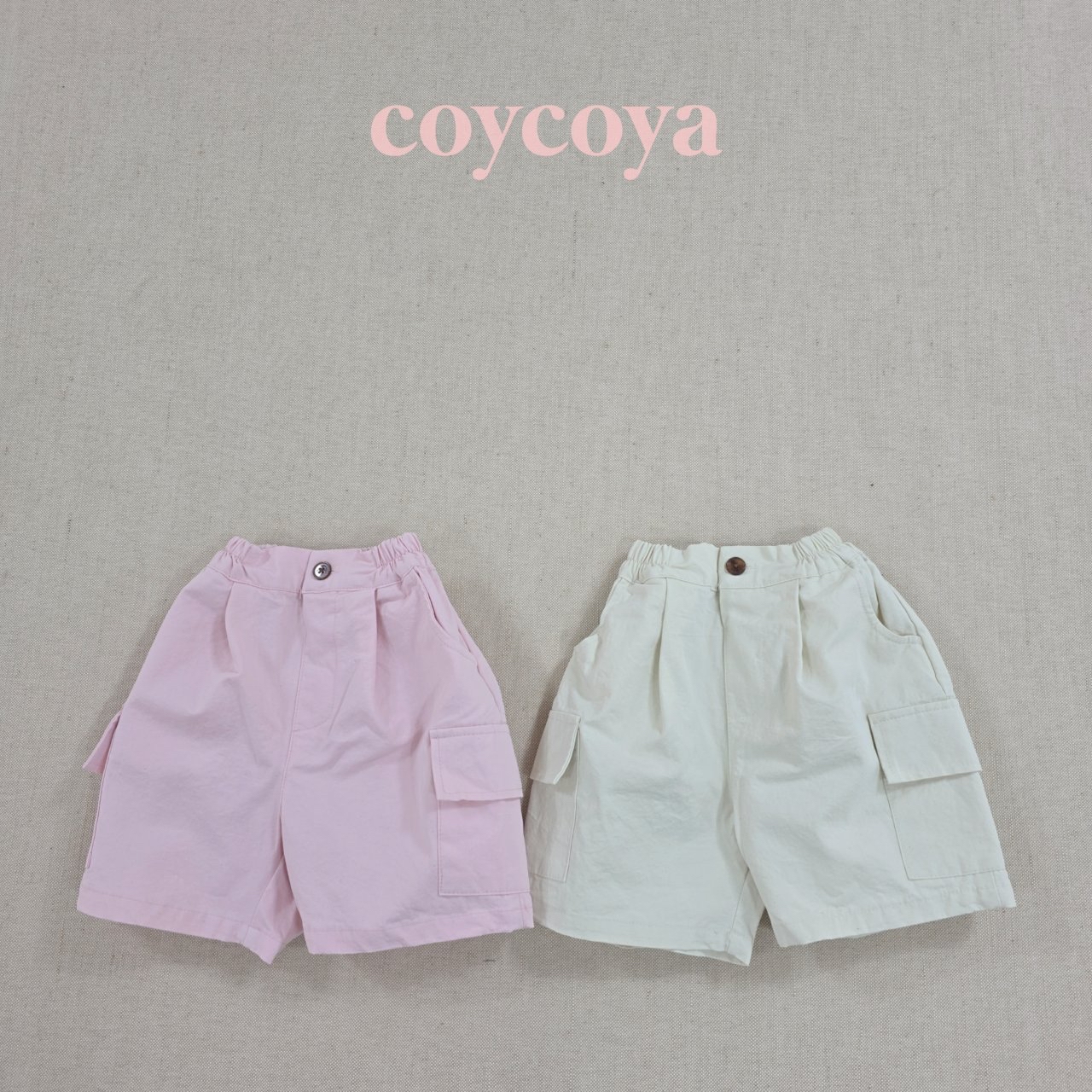 🌸預訂 韓國直送🌸🇰🇷COYCOYA兩色標籤復古寬鬆中長工裝褲