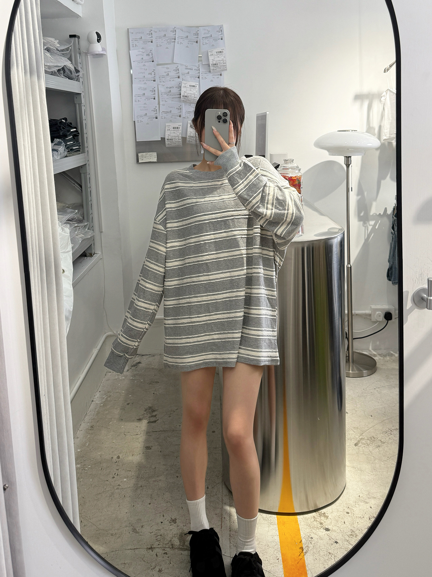 𝐓𝐞𝐱𝐭𝐮𝐫𝐞𝐝 𝐬𝐭𝐫𝐢𝐩𝐞𝐝 𝐨𝐯𝐞𝐫𝐬𝐢𝐳𝐞𝐝 𝐥𝐨𝐧𝐠 𝐬𝐥𝐞𝐞𝐯𝐞 𝐭𝐨𝐩