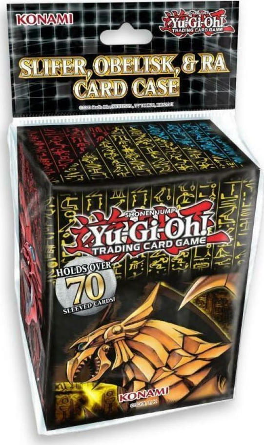 Yugioh Deck Box Konami - Slifer, Obelisk And Ra (Hold 70 Sleeved Cards