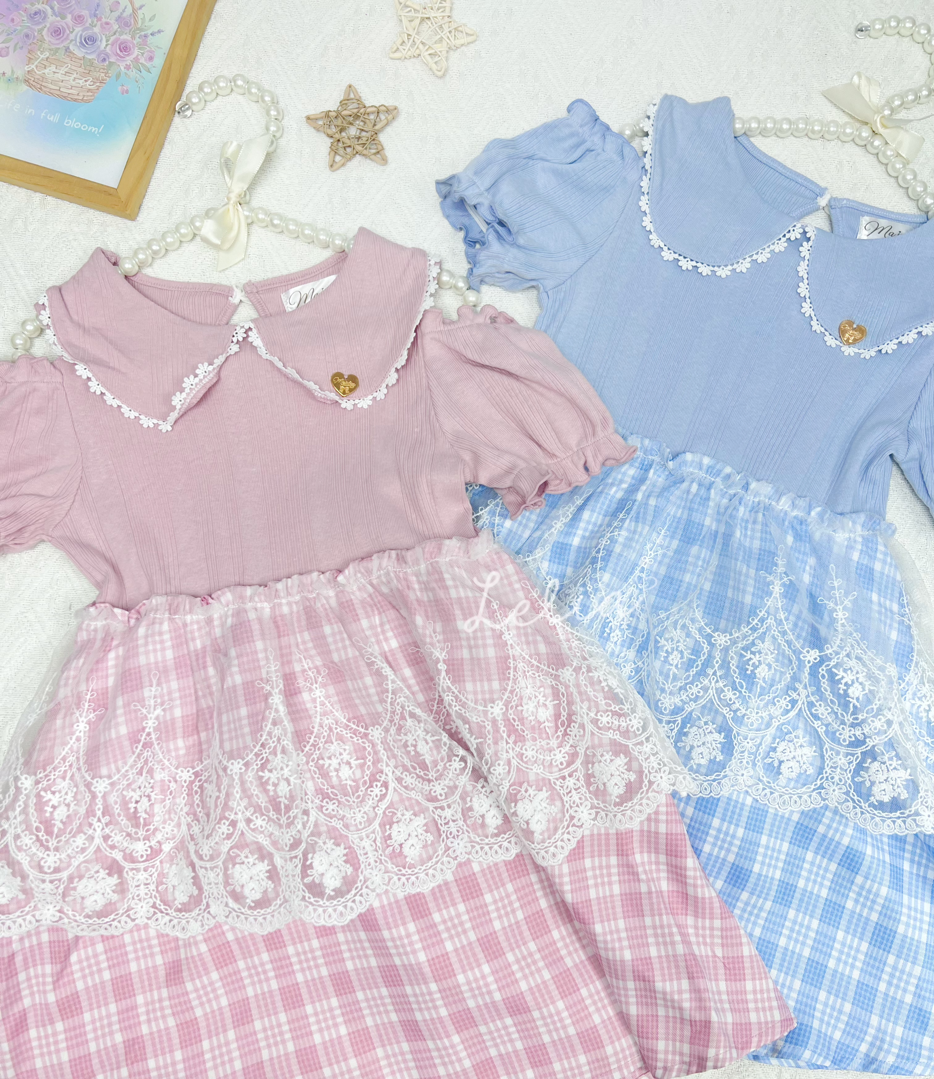 ▫️現貨▫️Majolica格仔露肩連身裙