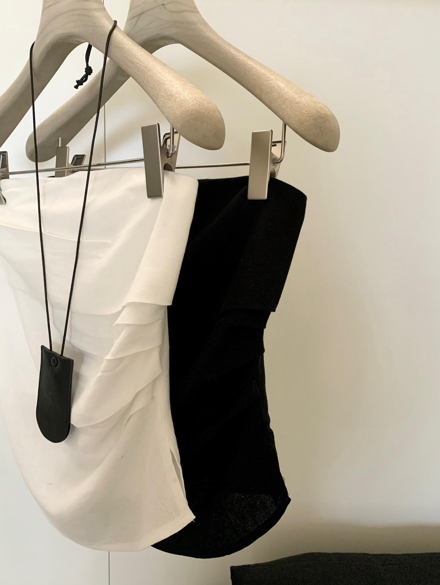 Luna Linen Tube Top +Trouser Sets 亚麻抹胸上衣 + 直筒阔腿裤两件套( 2 colours )